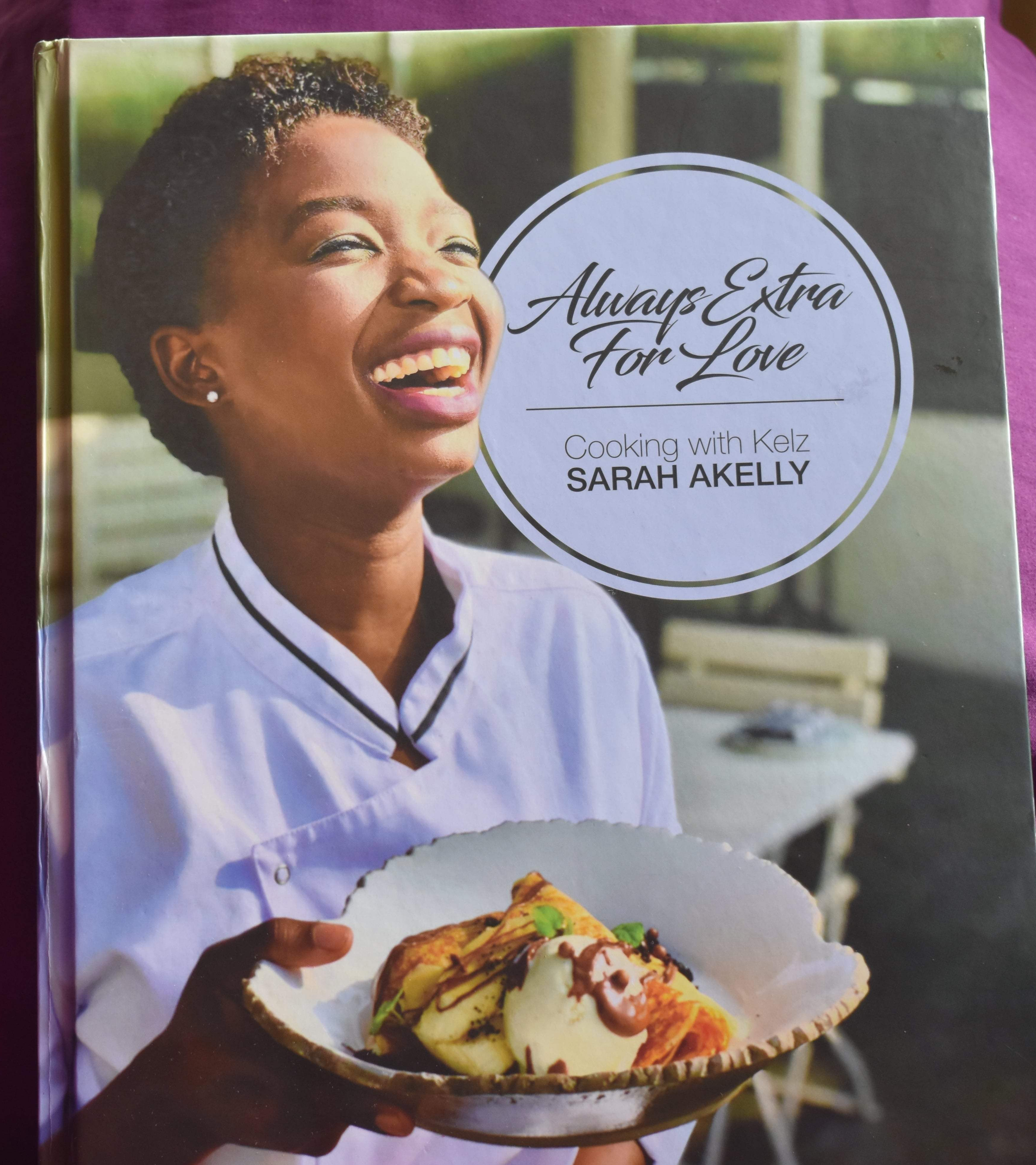 cook book cover, always extra for love cook book, Sarah Akelly, Ugandan cookbook
