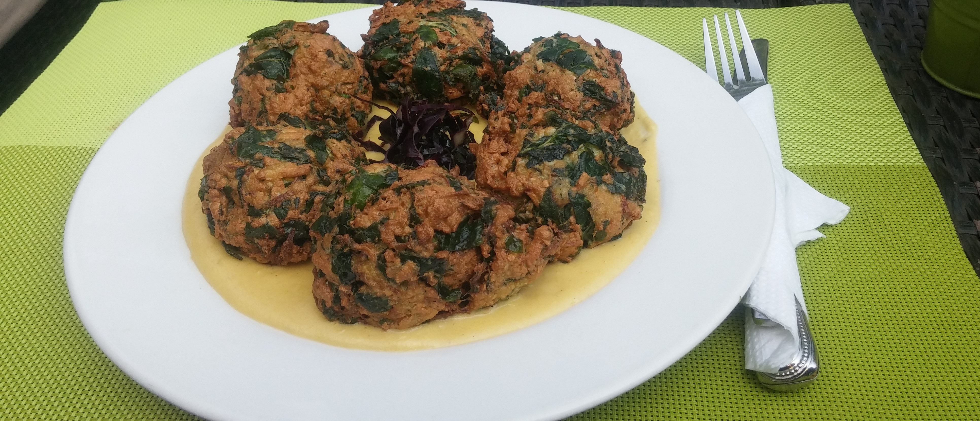 spinach balls, vegetarian meals, kampala restaurant week