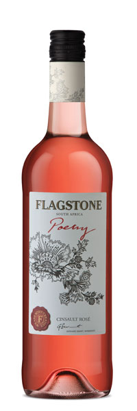 flagstone poetry rose wine, south africa